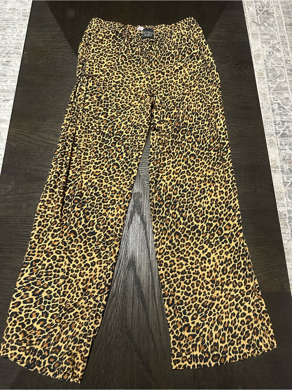 Victoria's Secret Leopard Print Button-Front Top in Yellow and Black